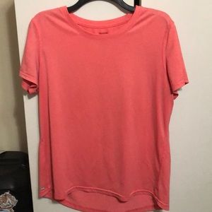 Danskin pink short sleeve athletic shirt